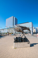 Unicorn monument in Lodz, Lodz Voivodeship, Poland © Darek Bednarek
