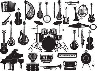 set of instruments musical