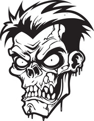 Undead Buddy Zombie Mascot Vector Zombie Comrade Mascot Vector Design