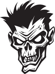 Undead Ally Mascot Zombie Vector Ghastly Guardian Zombie Mascot