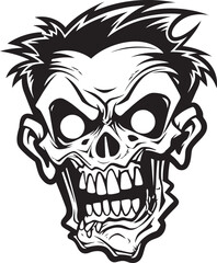 Fototapeta premium Eerie Guide Zombie Mascot ZomPals Mascot Vector