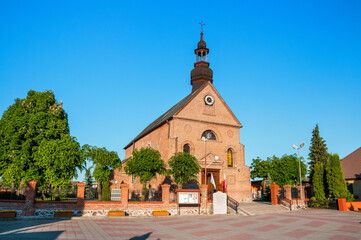 Church of St. Marcin in Kazimierz Biskupi, Greater Poland Voivodeship, Poland - obrazy, fototapety, plakaty