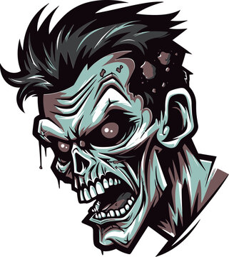 recommend clip art: Zombie Cohort Mascot Vector Ghastly Sidekick Zombie Mascot