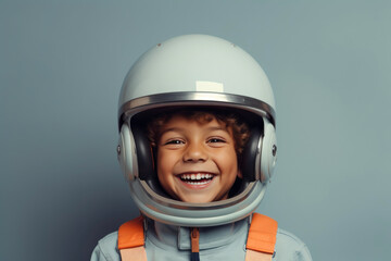 Joyful Young Astronaut: Childhood Dreams