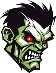 Zombie Friend Mascot Vector Graphic Cadaverous Comrade Zombie Mascot Design