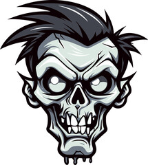 Zombie Buddy Mascot Vector Graphic Eerie Guide Zombie Mascot Illustration