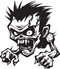 Eerie Guide Zombie Mascot Illustration ZomPals Mascot Zombie Vector