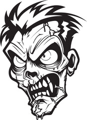 Zombie Pal Mascot Vector Graphic Macabre Mascot Zombie Vector Artwork