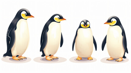 Set of penguins