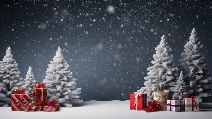 Obraz premium Christmas Background Mockup, Mockup Christmas Background, Holiday Background Mockup, Mockup Holiday with generative ai