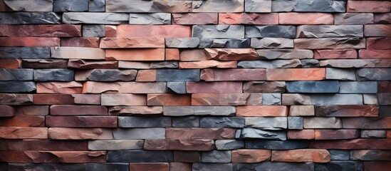 modern brick wall slate stone wall and texture background