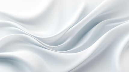 White satin silky warped cloth. Soft textile drape with creases. Clean concept. Generative AI