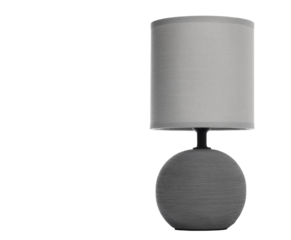 Table lamp isolated on white, side view