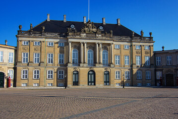 Amalienborg castle is the official residence for the Danish royal family in Copenhagen city,...