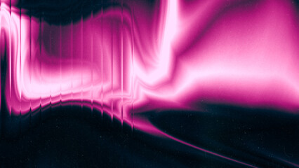 Blurred pink gradient tones abstract on dark grainy background. Glowing light. Large banner.