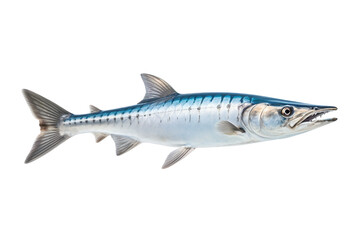 Oceanic Majesty The Barracuda's Elegance isolated on transparent background