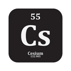 Cesium chemistry icon