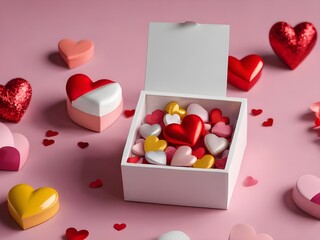 Romantic Valentine's Day Celebration with Love and Roses