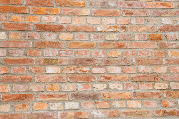 Aged brick wall background. Old brick wall texture