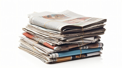 Stack newspapers