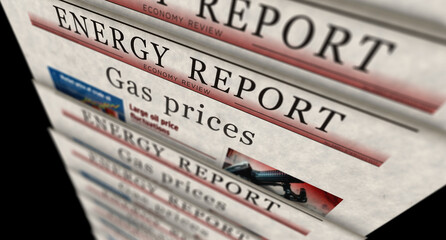 Gas prices energy market newspaper printing media