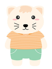 Cute Animal. Hand drawn style