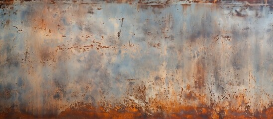Zinc surface with rust as a background