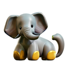 Sweet, cute little and young elephant. Cute pet.