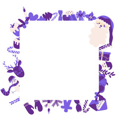 Christmas frame for text