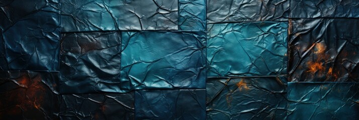 Blue Leather Texture Free Copy Space , Banner Image For Website, Background, Desktop Wallpaper