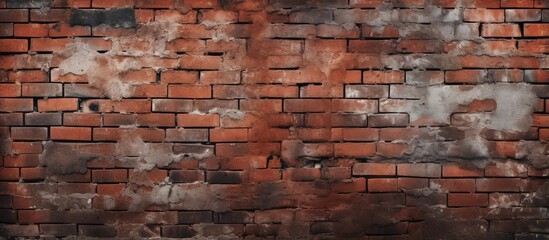 Texture of a wall made of bricks in the background