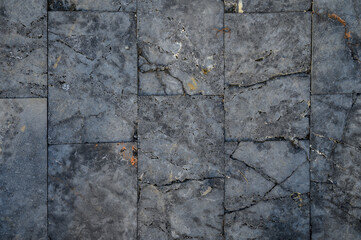 pavement path made of polished real stone as a background 2