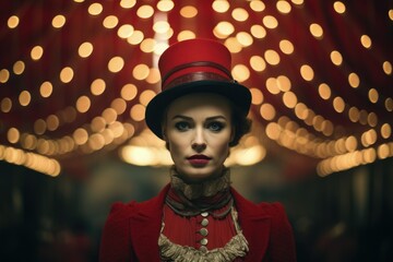 circus women in circus tent