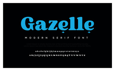 Modern abstract digital alphabet font. Minimal technology typography, Creative urban sport fashion futuristic font and with numbers. vector illustration