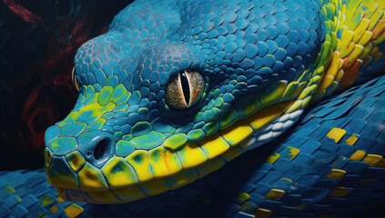 Fototapeta premium Close up of a snake 