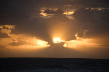 sunrise at sea ranch beach in Indialantic Florida