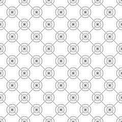 seamless pattern of circles and lines forms arbitrary shapes. Vector illustration for textiles, textures, creative design and simple backgrounds