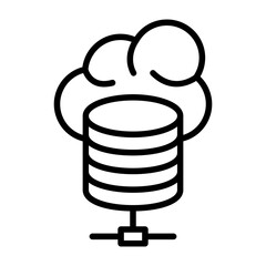 Cloud database Icon