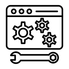 Web maintenance Icon