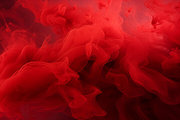 A abstract image of red rising smoke on black background - obrazy, fototapety, plakaty