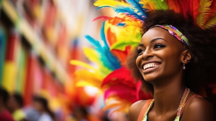 Portrait of dancer during Carnival