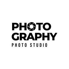 Diaphragm camera logo design. Camera logo template, vector logo for photographer