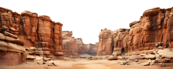 Picturesque canyon cut out