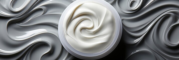 White Cosmetic Cream Texture Skincare Lotion , Banner Image For Website, Background, Desktop Wallpaper