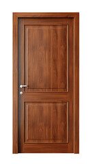 Interior apartment wooden door isolated 