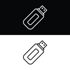 Flash Disk Icon Vector Design Template