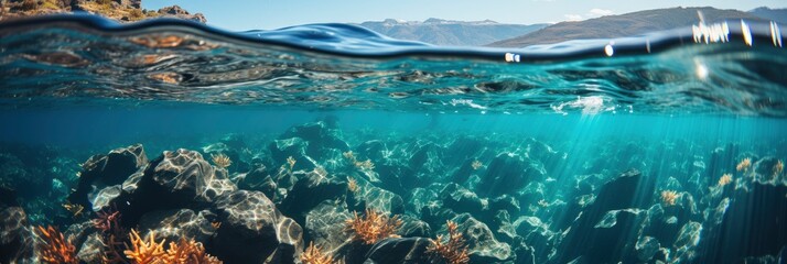Transparent Blue Clear Water Surface Texture , Banner Image For Website, Background, Desktop Wallpaper