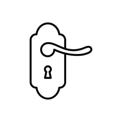 Door Handle Icon Vector Design Template