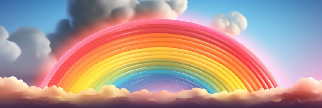 Rainbow Light Effect Sun Flares , Banner Image For Website, Background, Desktop Wallpaper