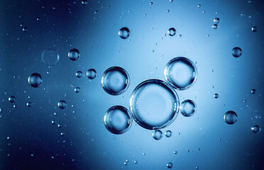 macro photography of air bubbles in water